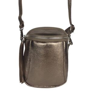 NWOT Borse in Pelle Italian Leather Gold Bag